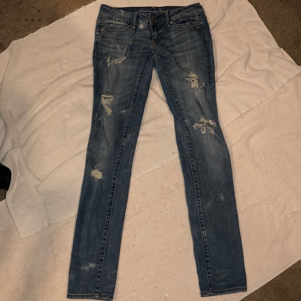 American Eagle ripped jeans